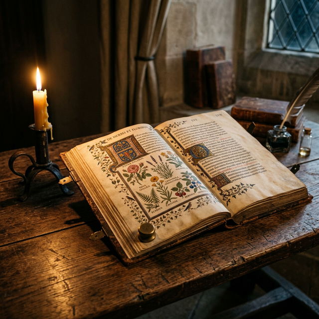 Antigo Manuscrito Botânico